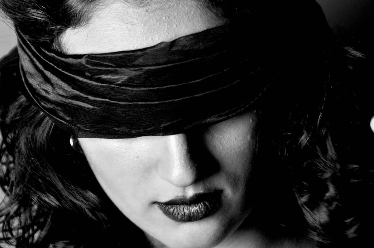 soft black blindfold for beginner BDSM