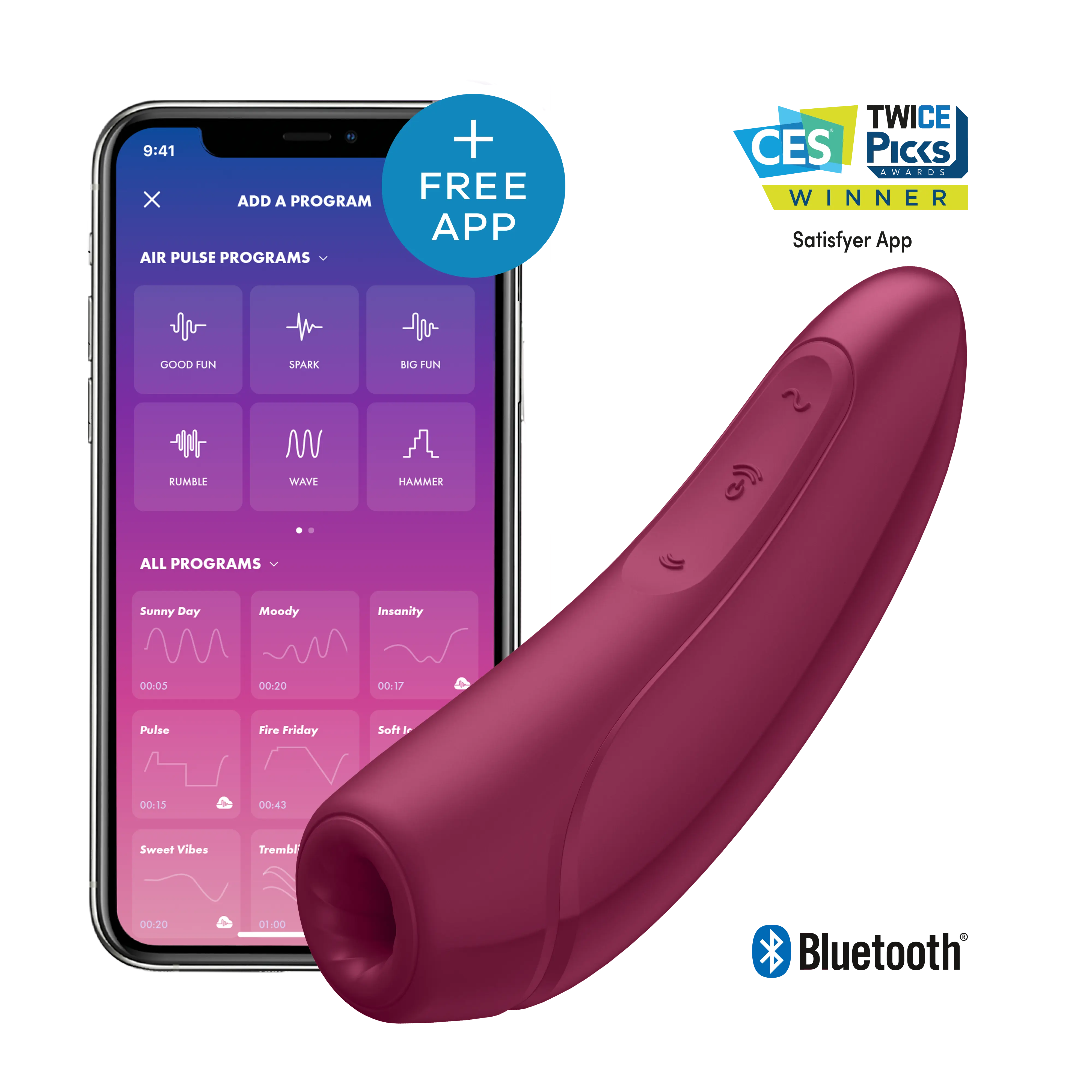 Satisfyer App Enabled Curvy 2+ - Fable and Femme