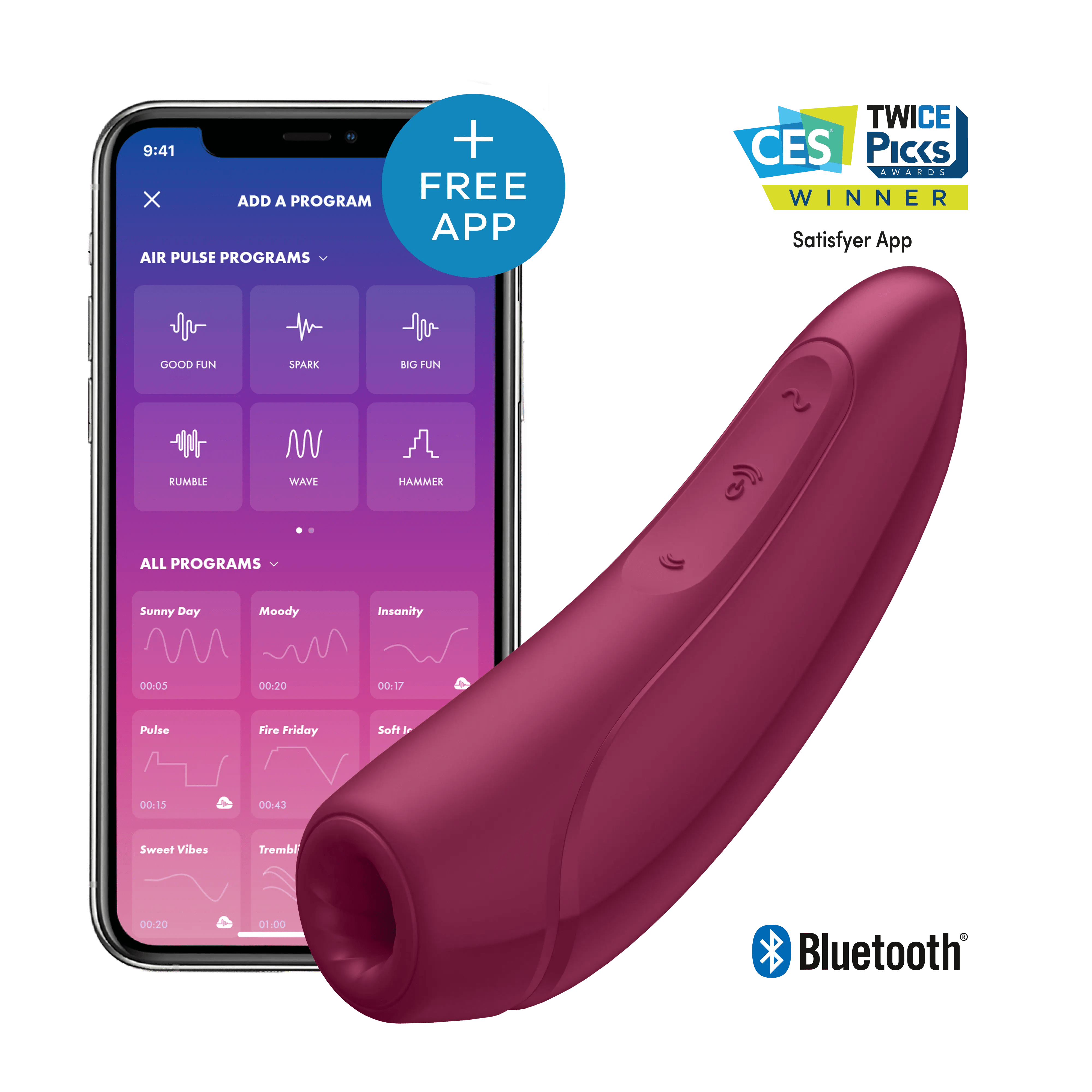 Satisfyer App Enabled Curvy 2+ - Fable and Femme