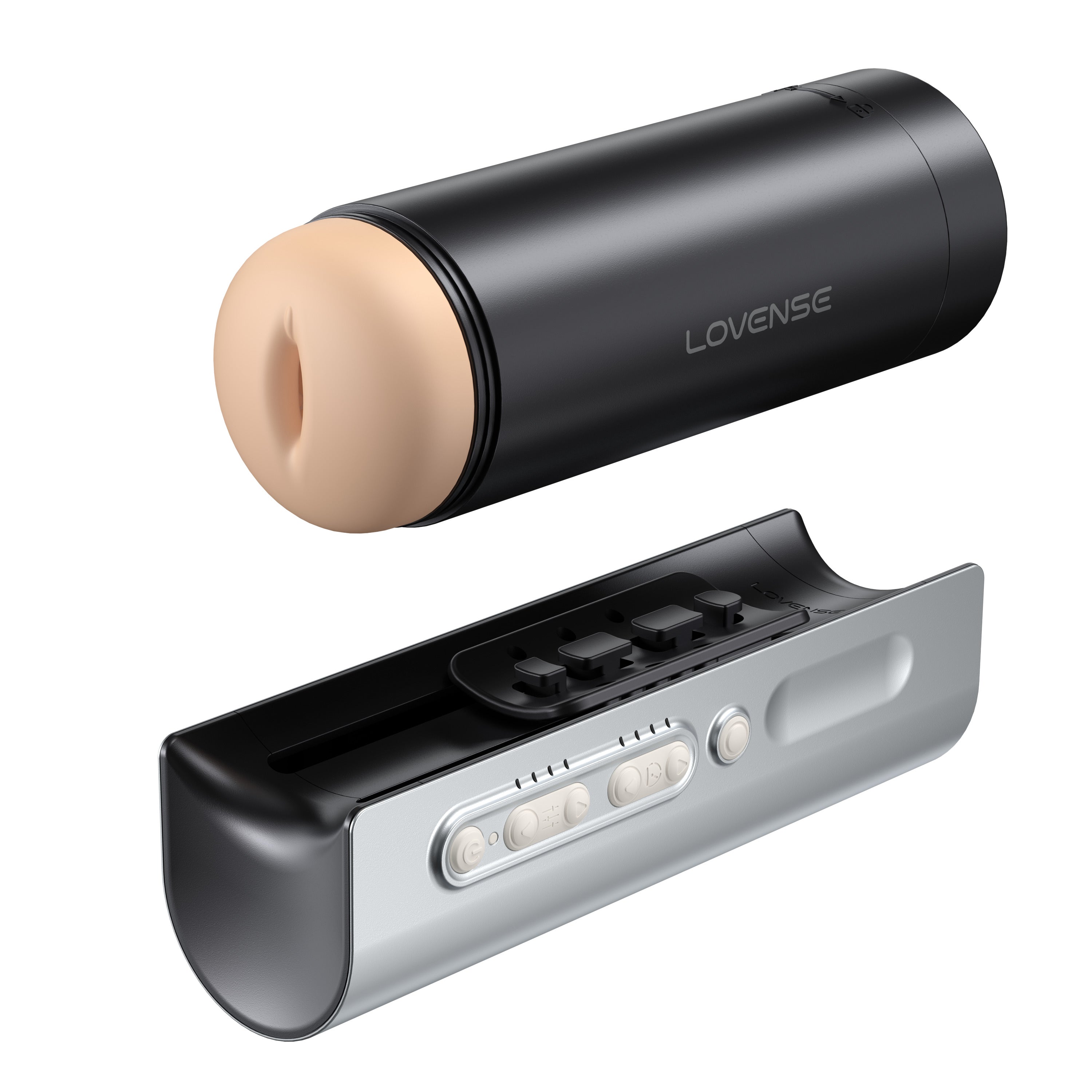 Lovense Solace Pro sleeve and canister split apart