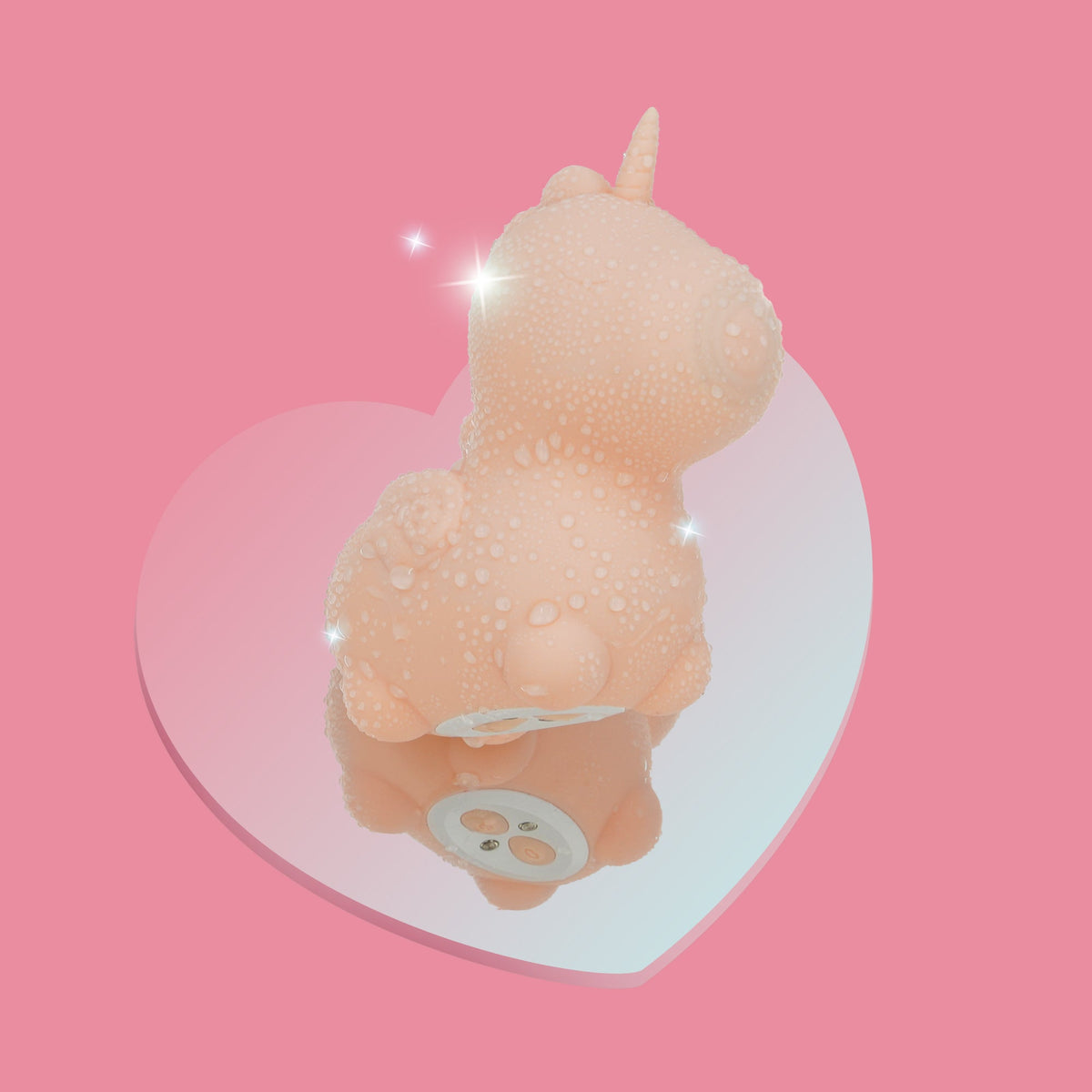 Splashproof Unihorn Heart Throb with water droplets