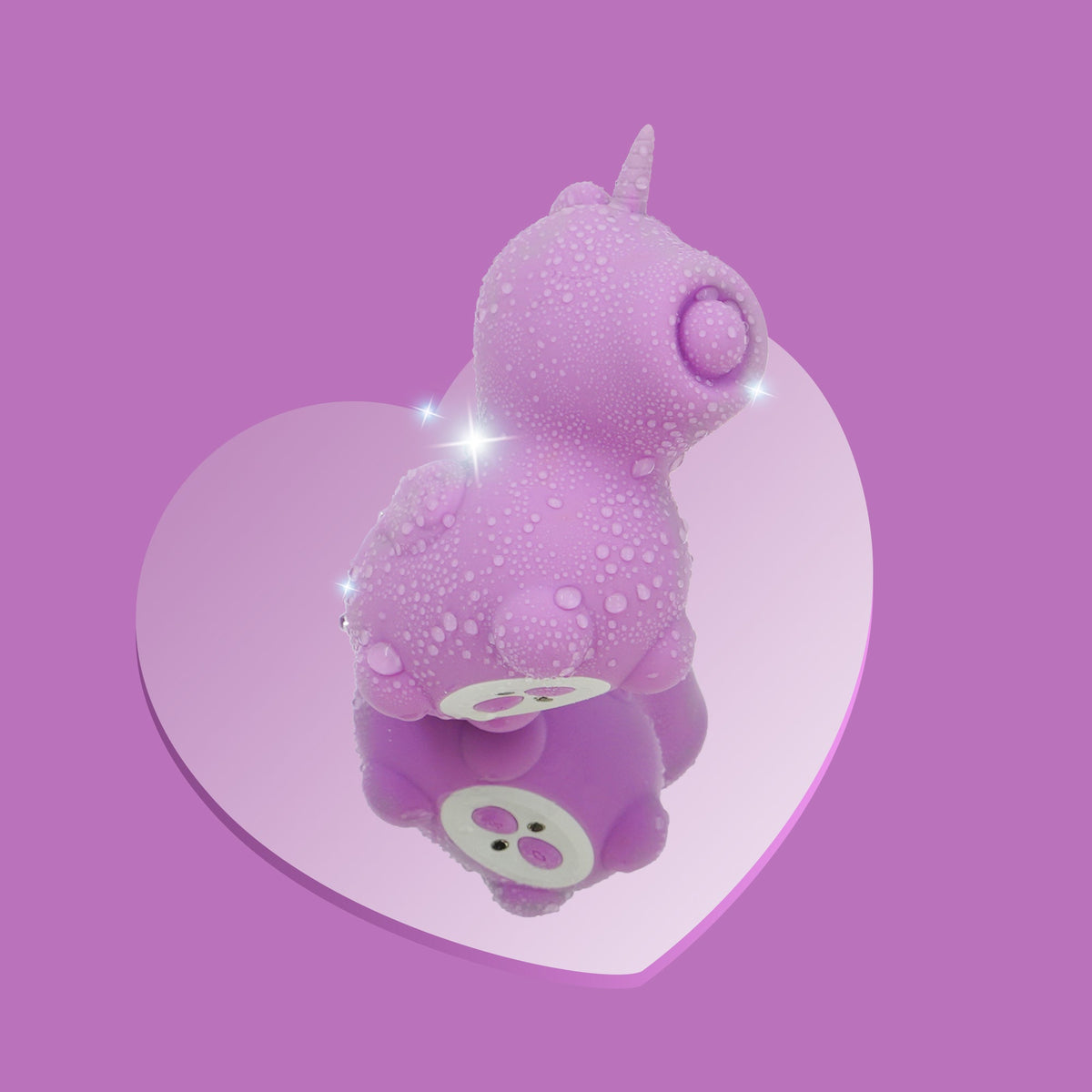 Splashproof Unihorn Karma Lilac with water droplets