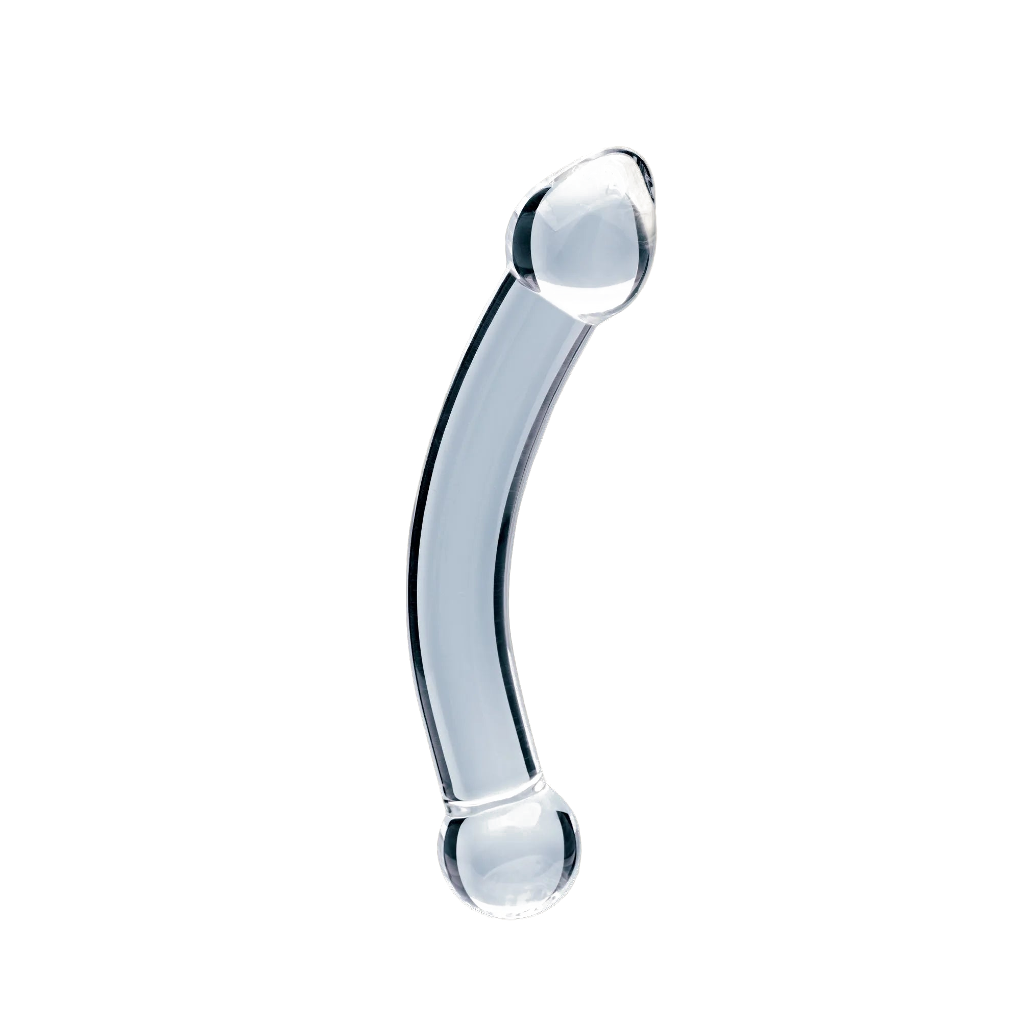 Clarity Celestial Purity glass dildo, transparent background