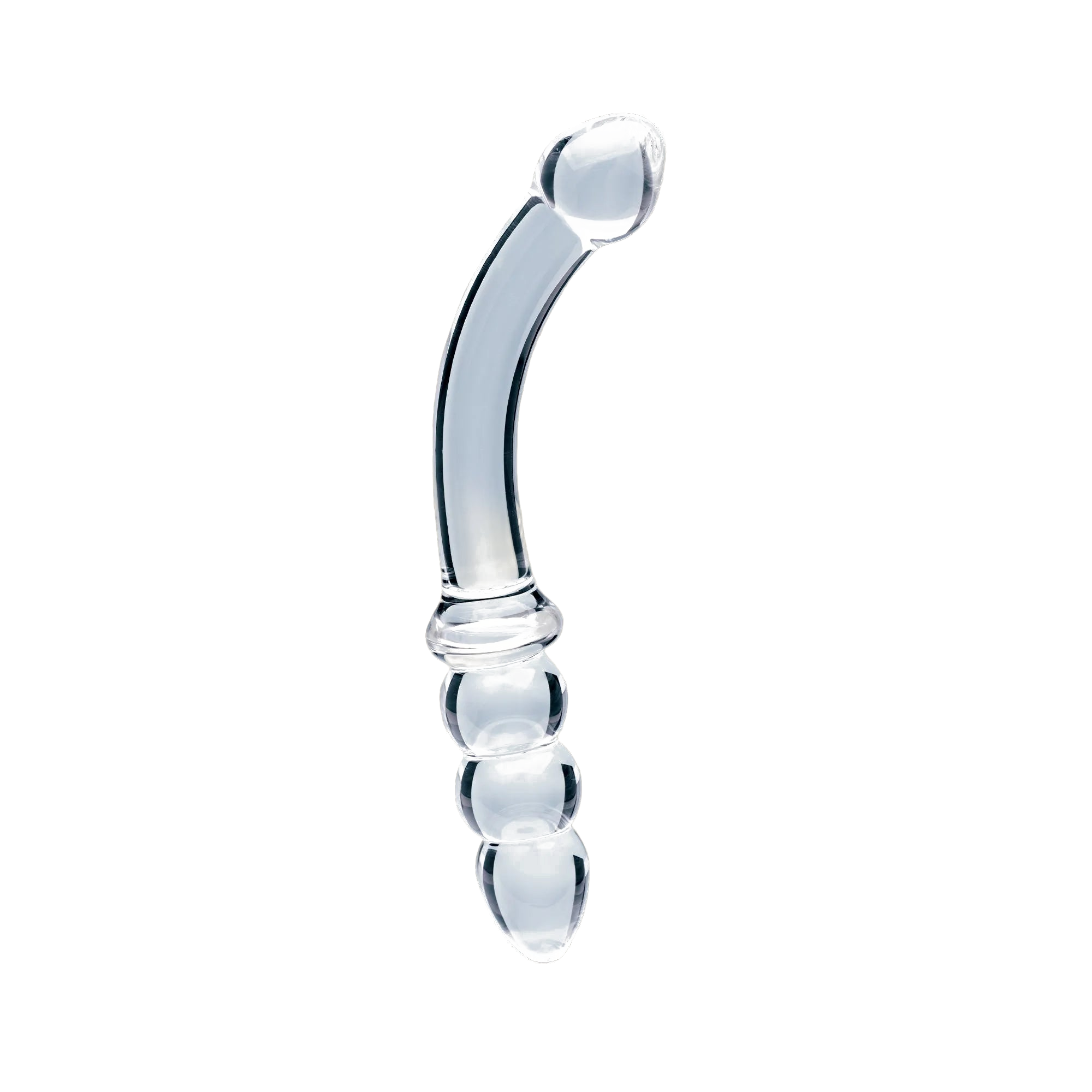 Clarity Celestial Zenith glass dildo, transparent background