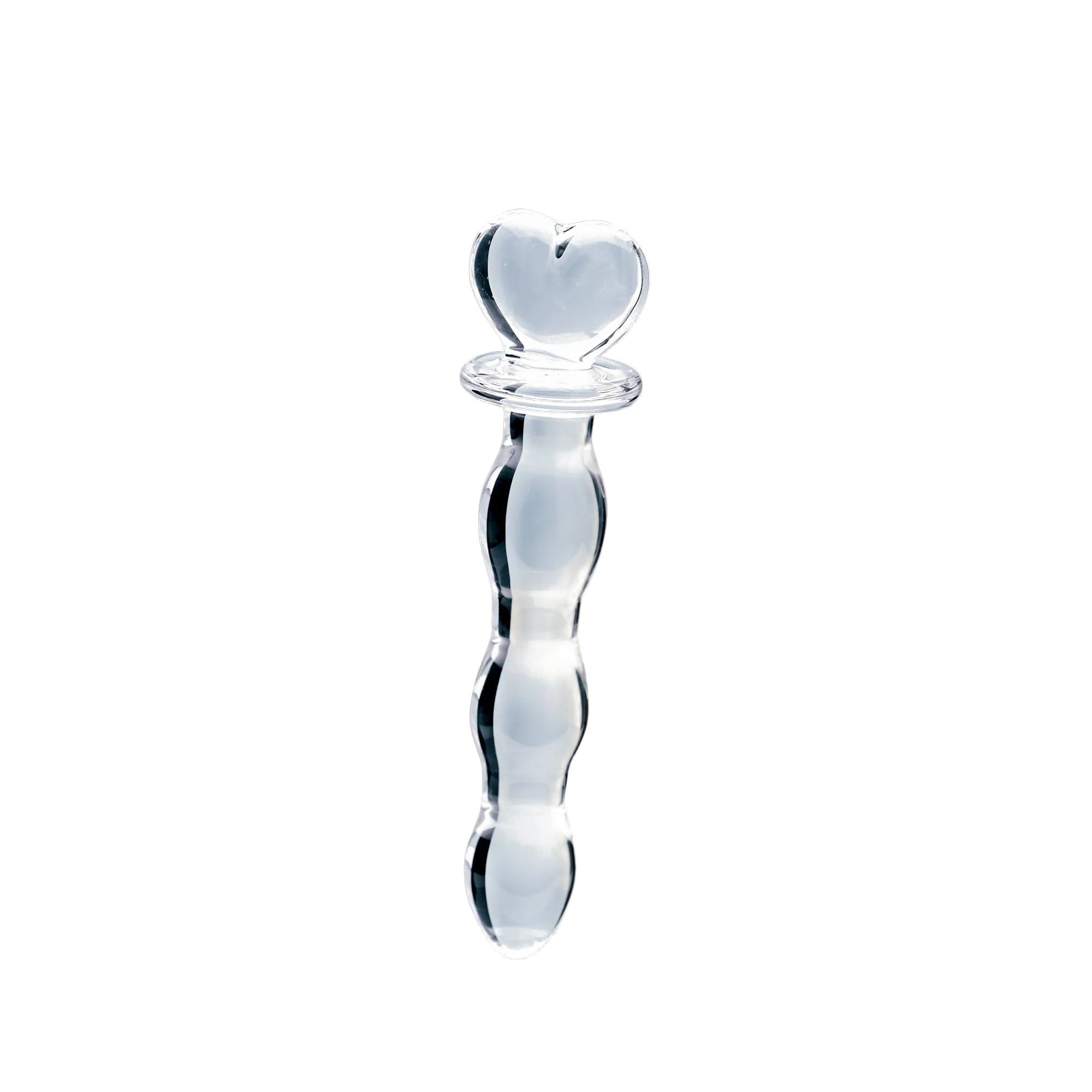 Clarity Hera's Cascade glass dildo, transparent background