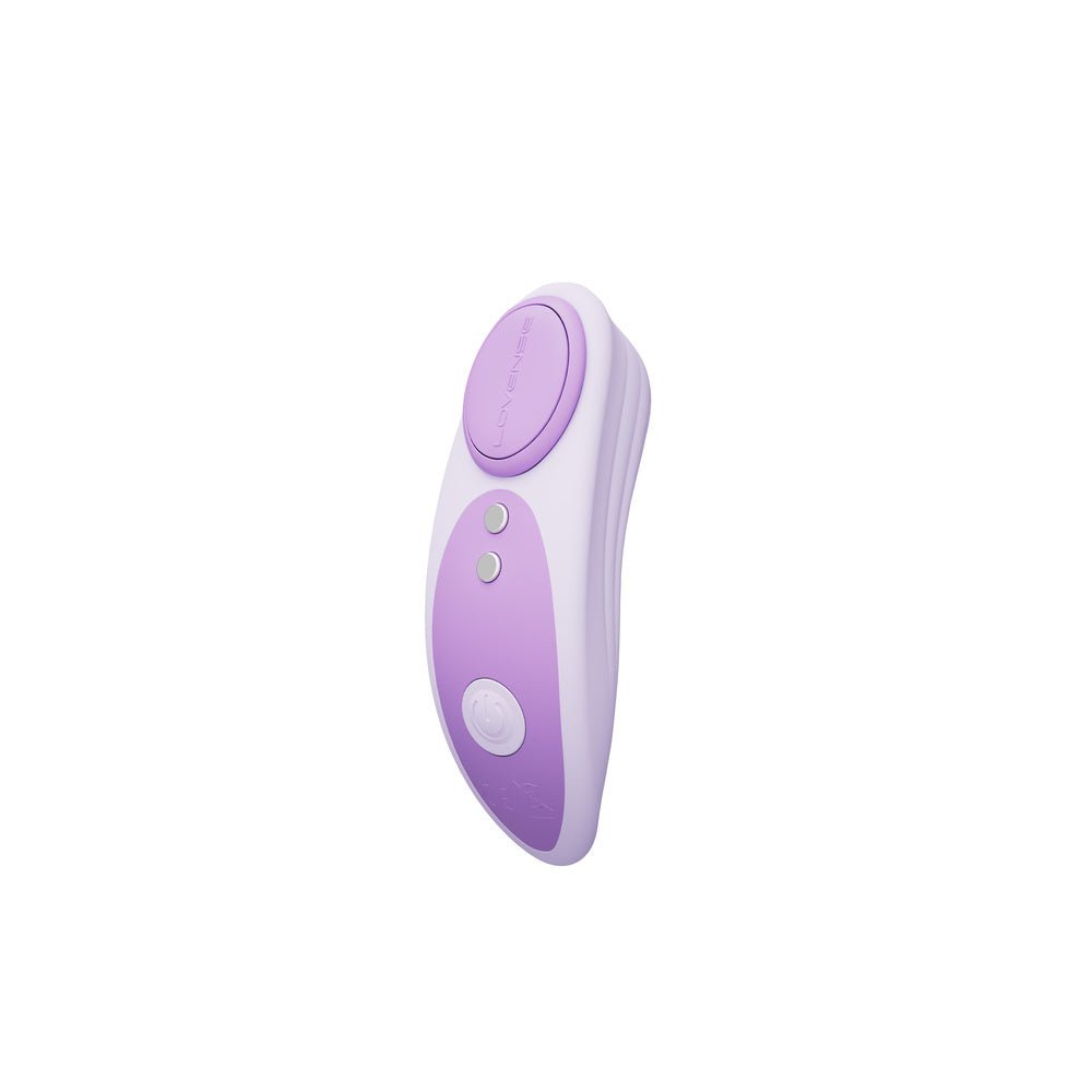 Lovense Ferri Reserve angled view showing the contoured body and charging contacts