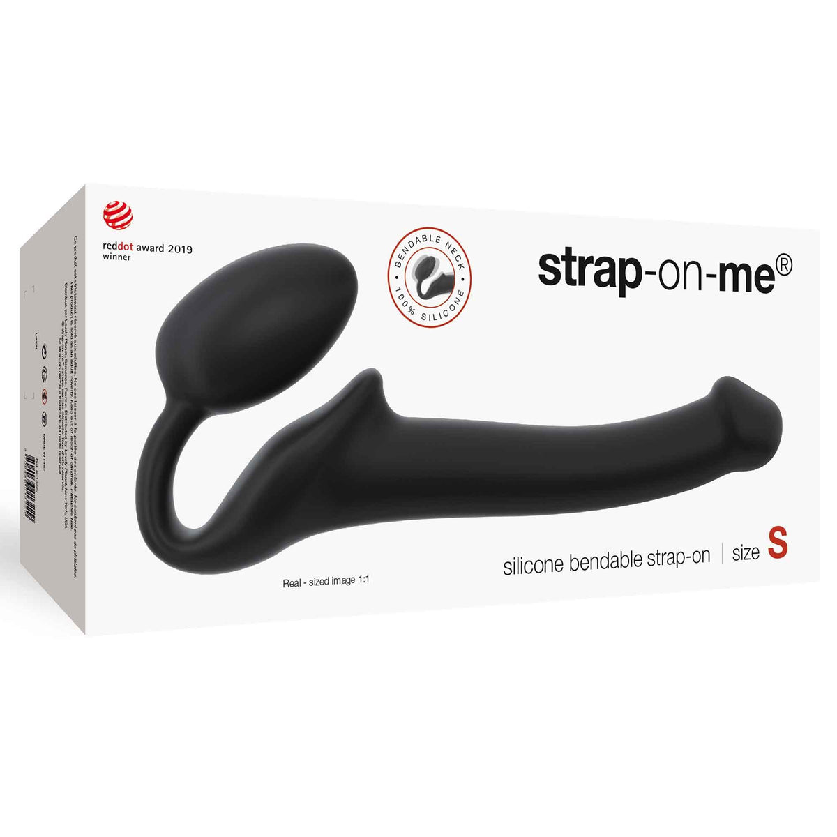Strap On Me Bendable Strapless Strap-On in Black, retail box, size S
