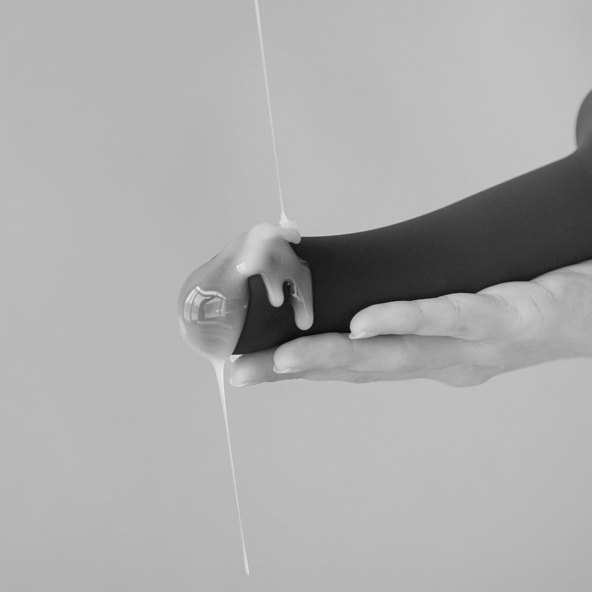 Strap On Me Squirting Cum Dildo in Black, ejaculating