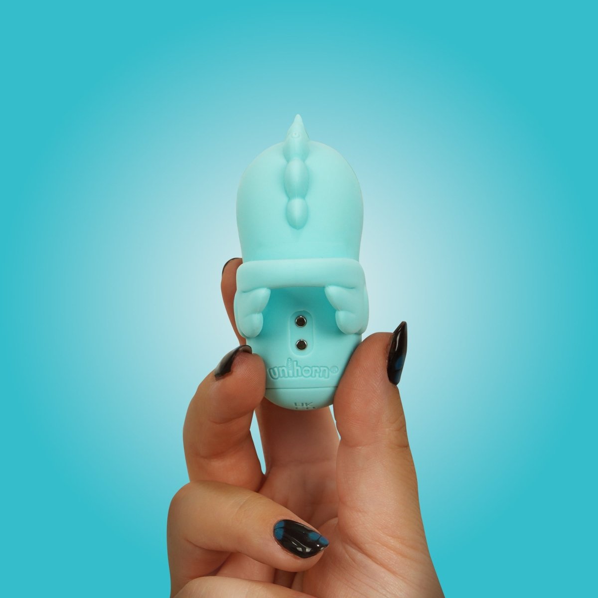 Unihorn Tip N Tease finger vibrator lifestyle shot