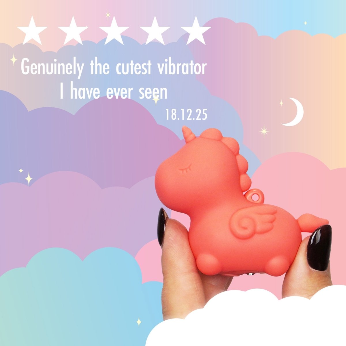 Unihorn Mini Peachy Pony clitoral vibrator