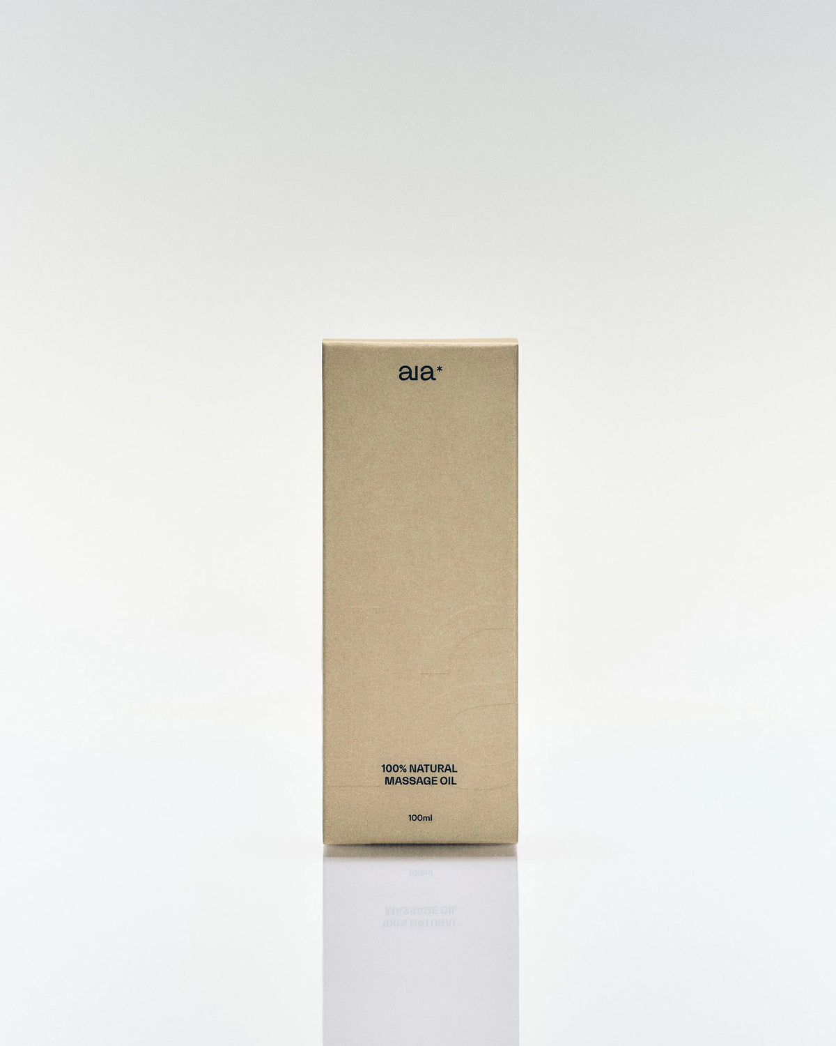 Aia* Massage Oil retail packaging