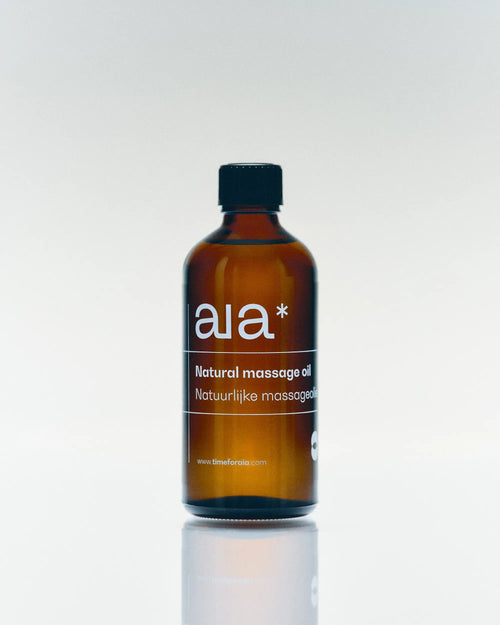 Aia* Massage Oil bottle, product shot