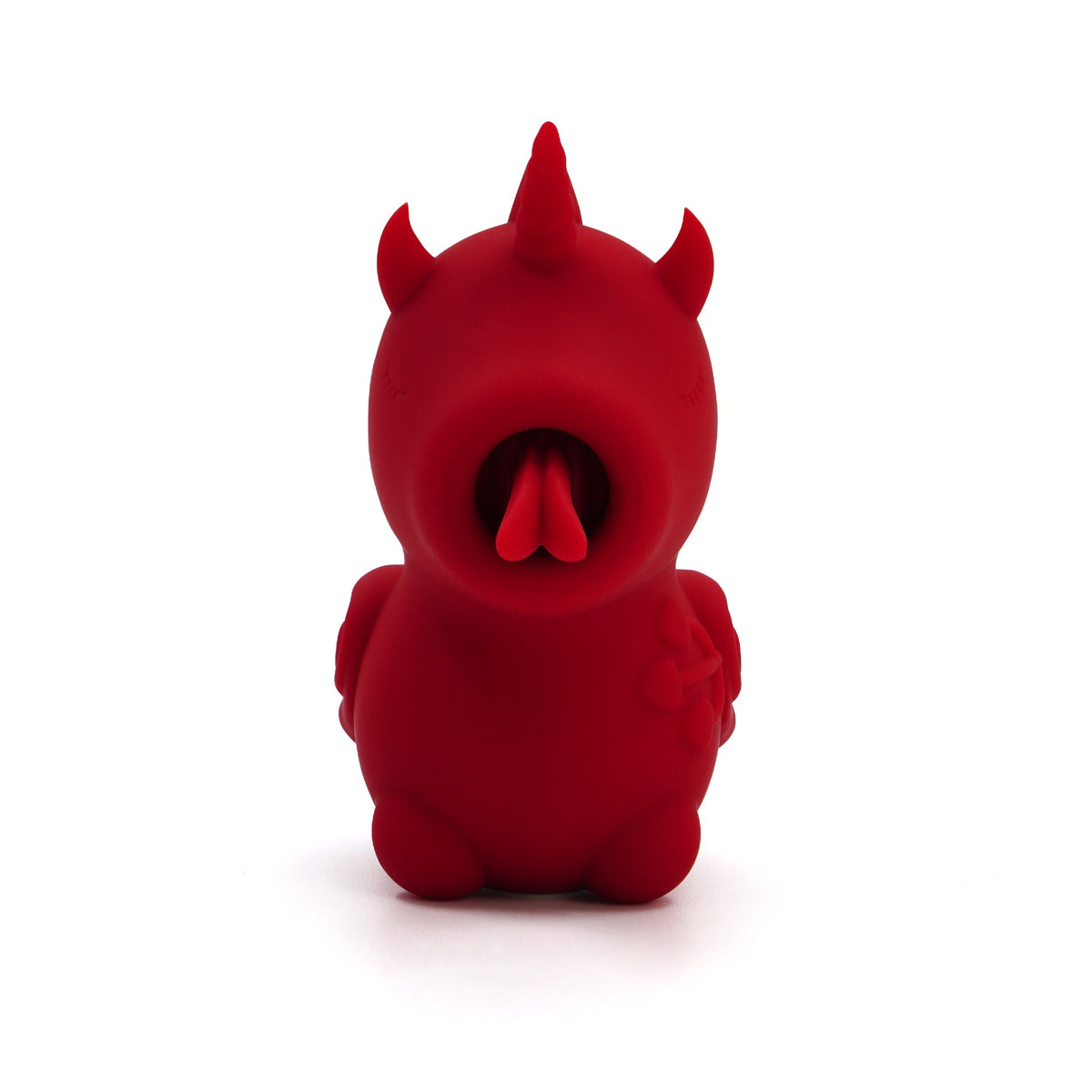 Unihorn Blaze Diablo, front view showing the forked tongue