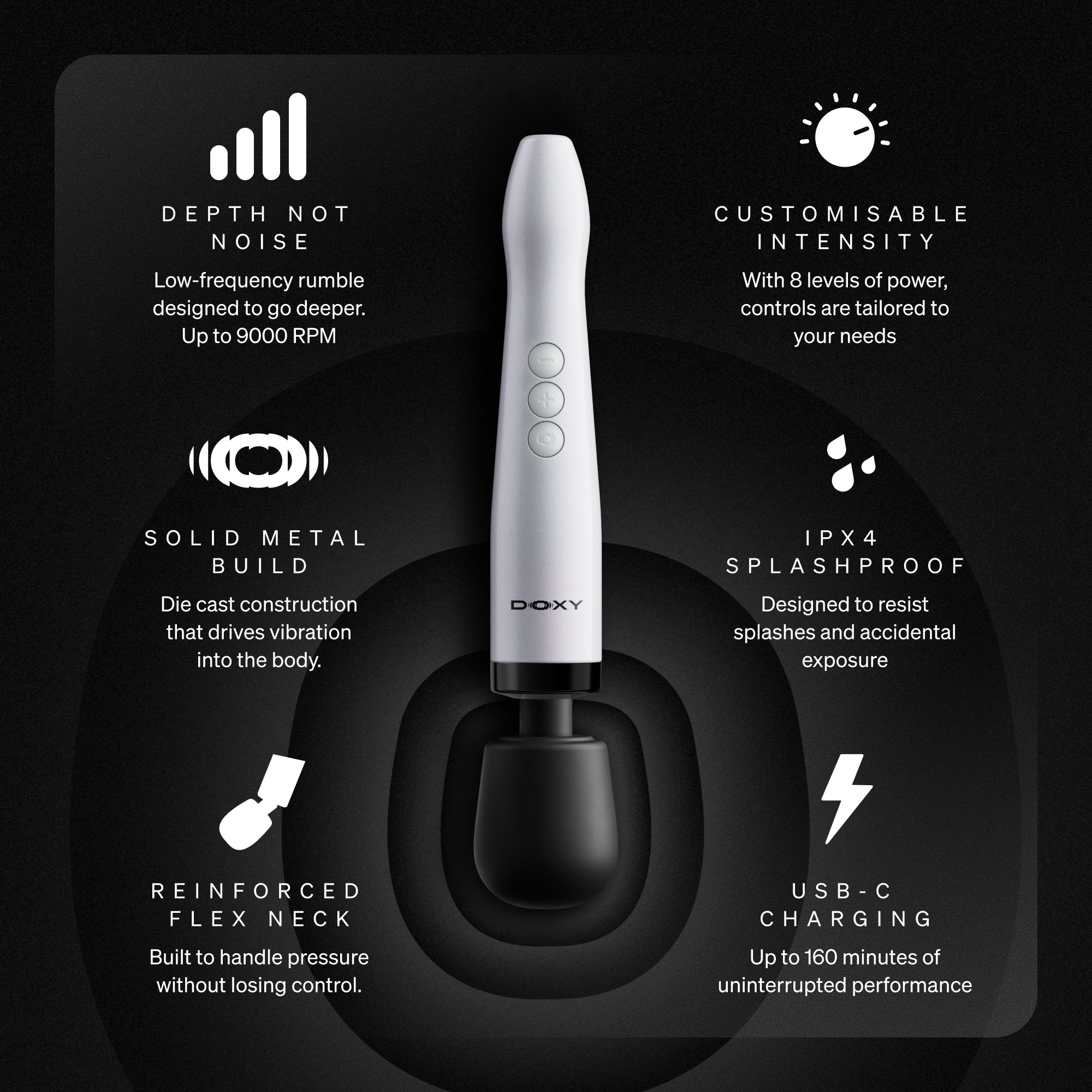 Doxy Die Cast Max Cordless Wand Massager