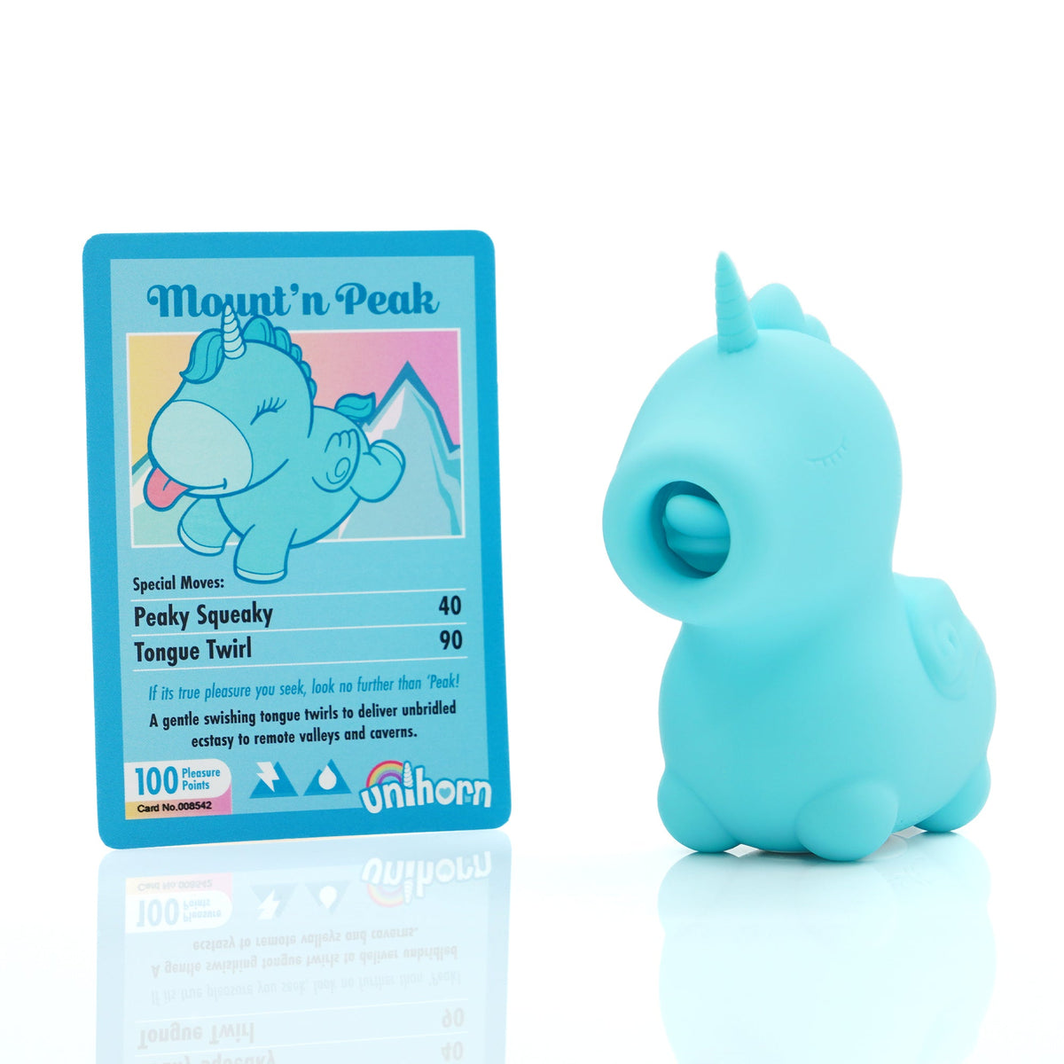 Unihorn Mount'n Peak with its collector card