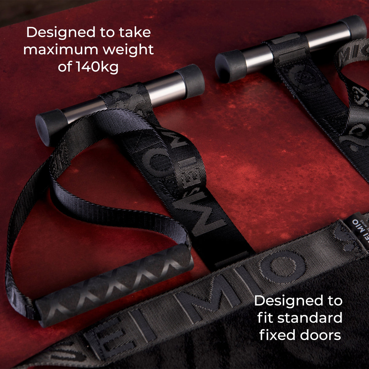 Sei Mio door swing designed for a maximum weight of 140kg and to fit standard fixed doors