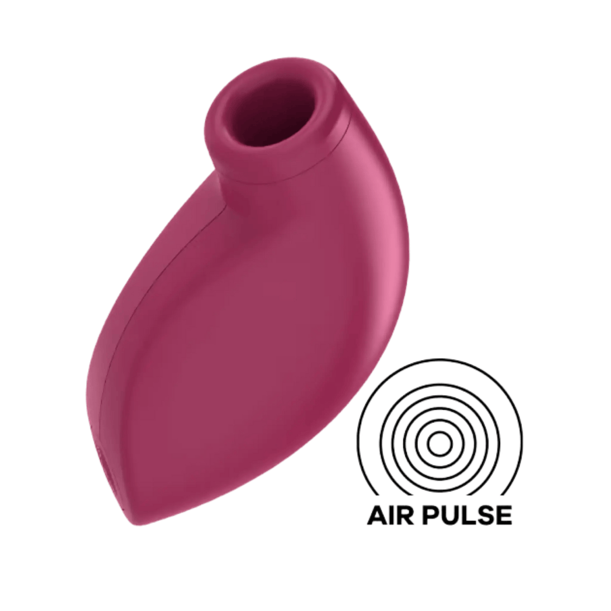 Satisfyer One Night Stand air pulse stimulator in berry with air pulse icon
