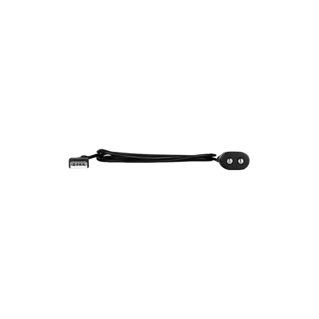 Satisfyer USB charging cable in black, full length