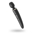 Satisfyer Wand-er Woman large wand vibrator in black, angled left