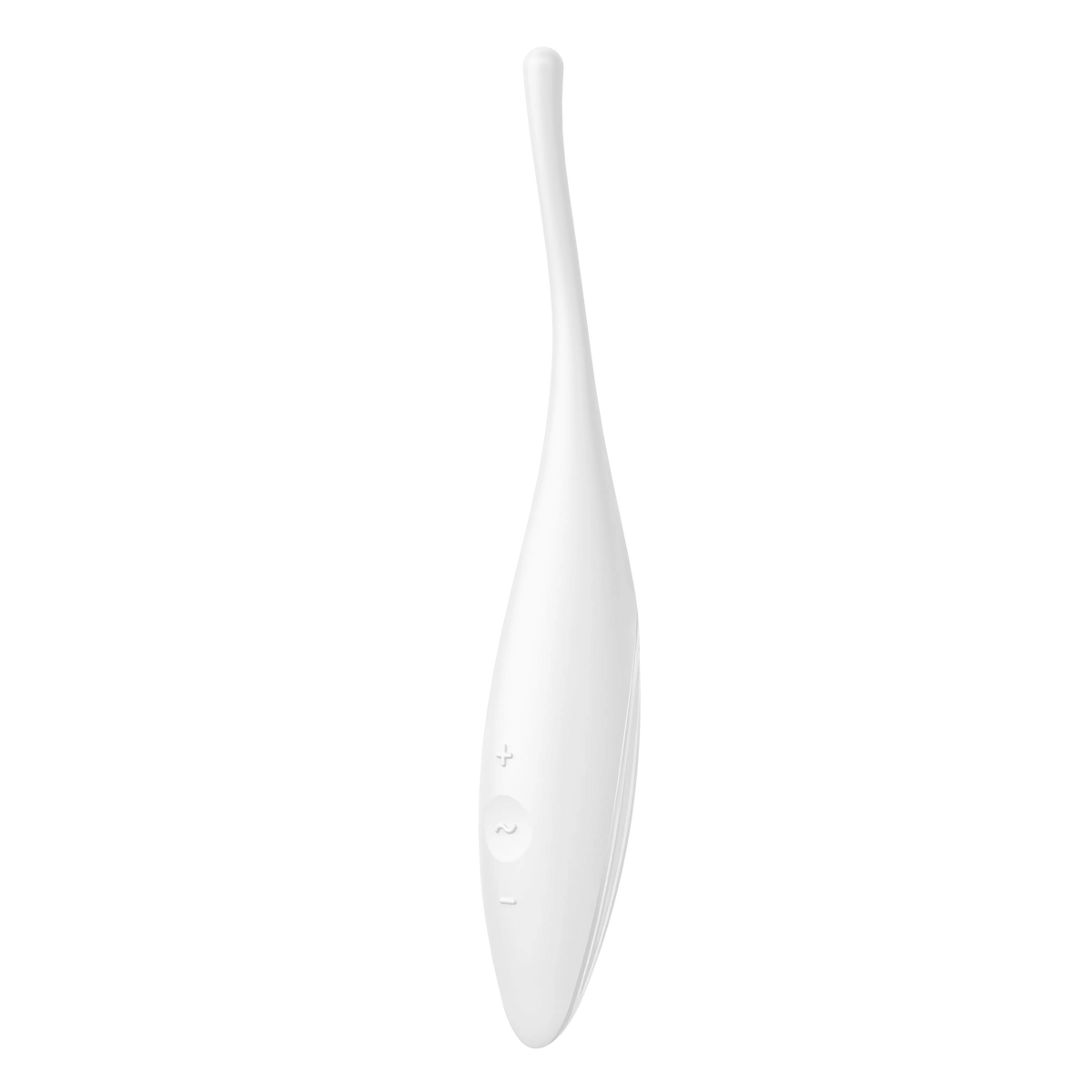Satisfyer Twirling Joy in white, angled front view