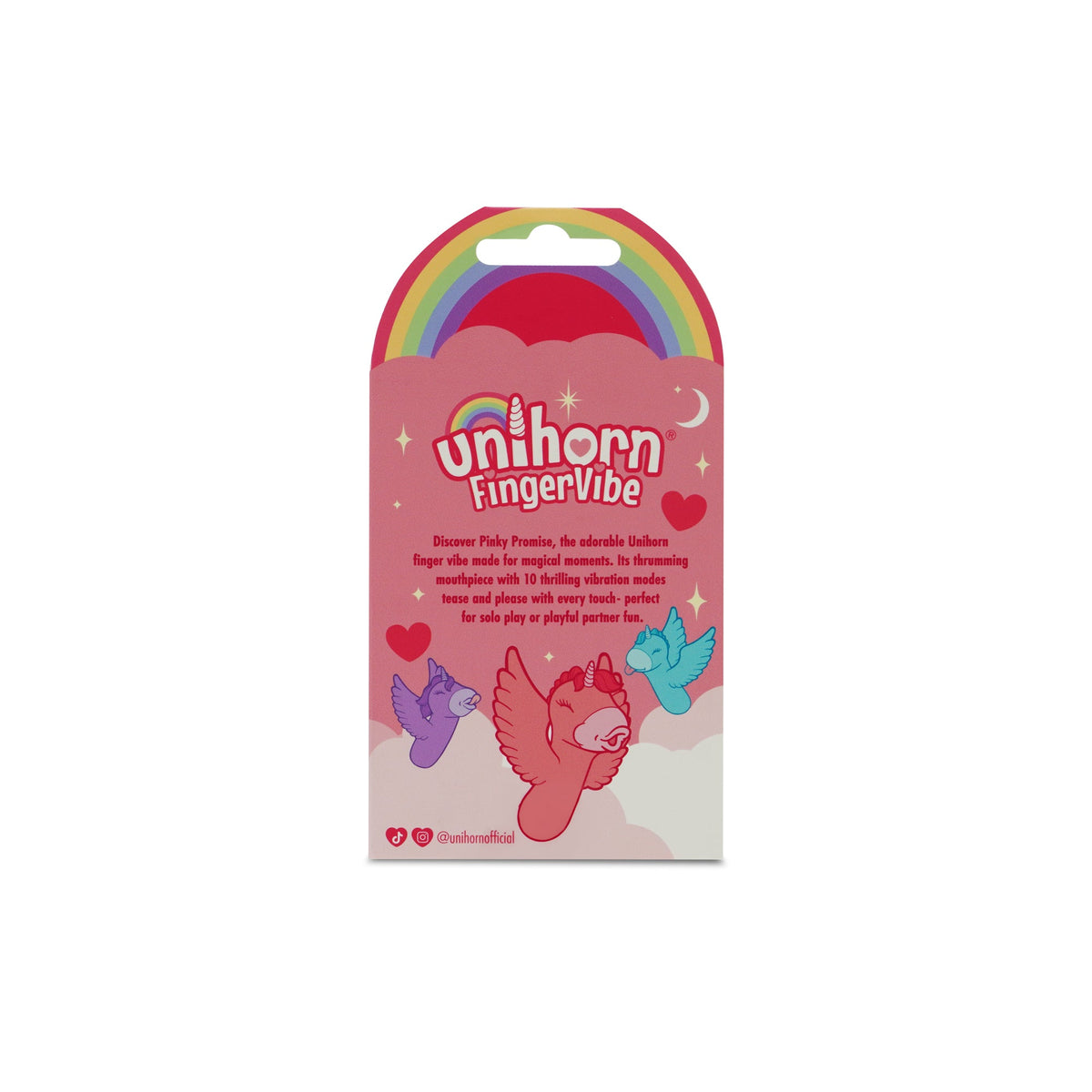 Back of the Unihorn Pinky Promise packaging
