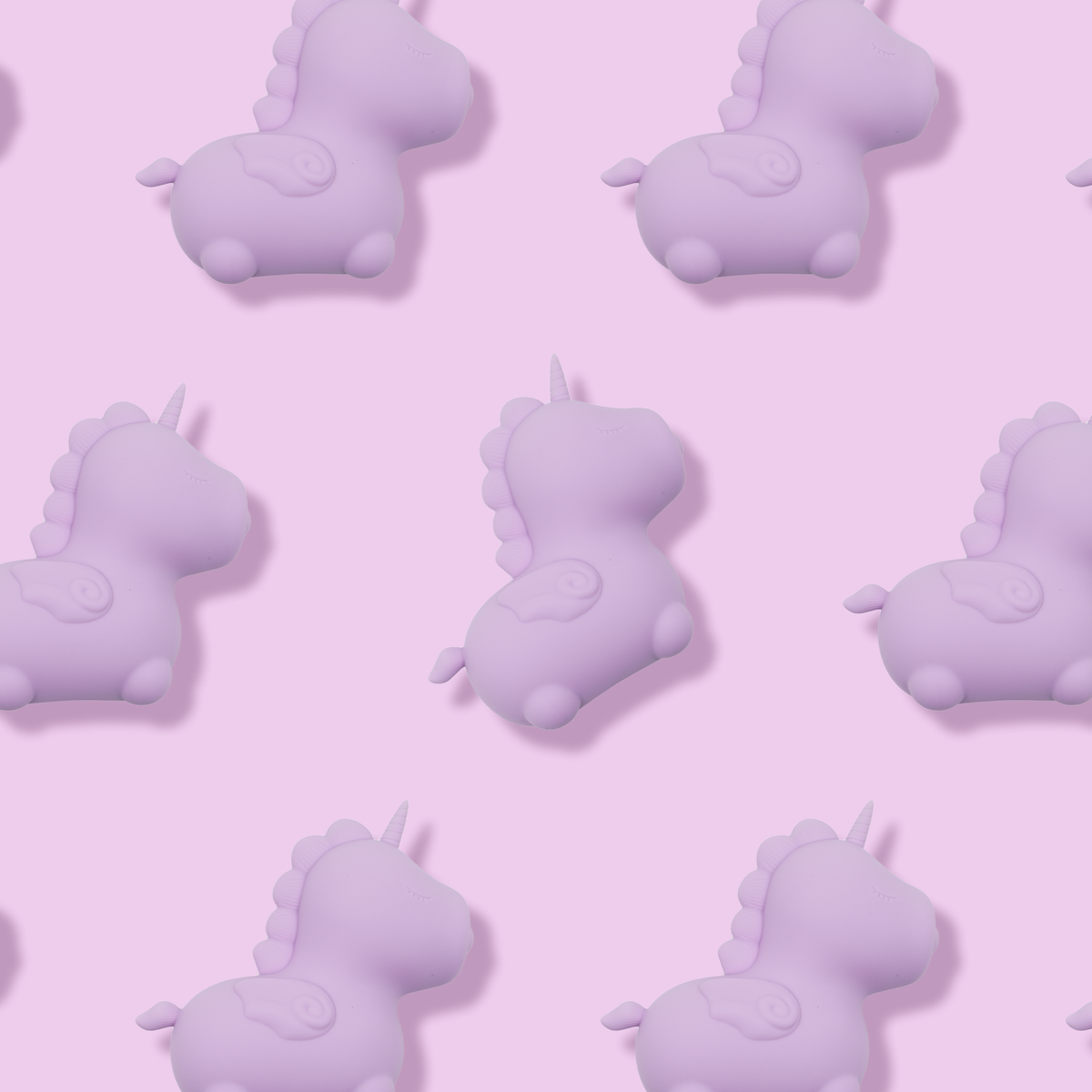 A row of Unihorn Karma Lilac vibrators
