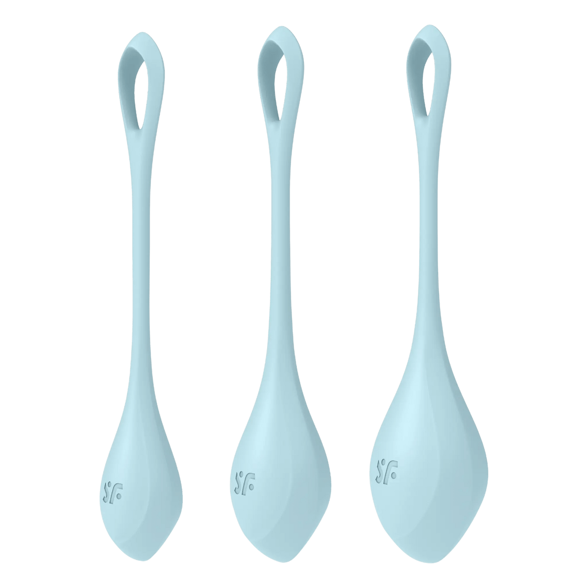 Satisfyer Yoni Power 2 set of three kegel balls, angled view