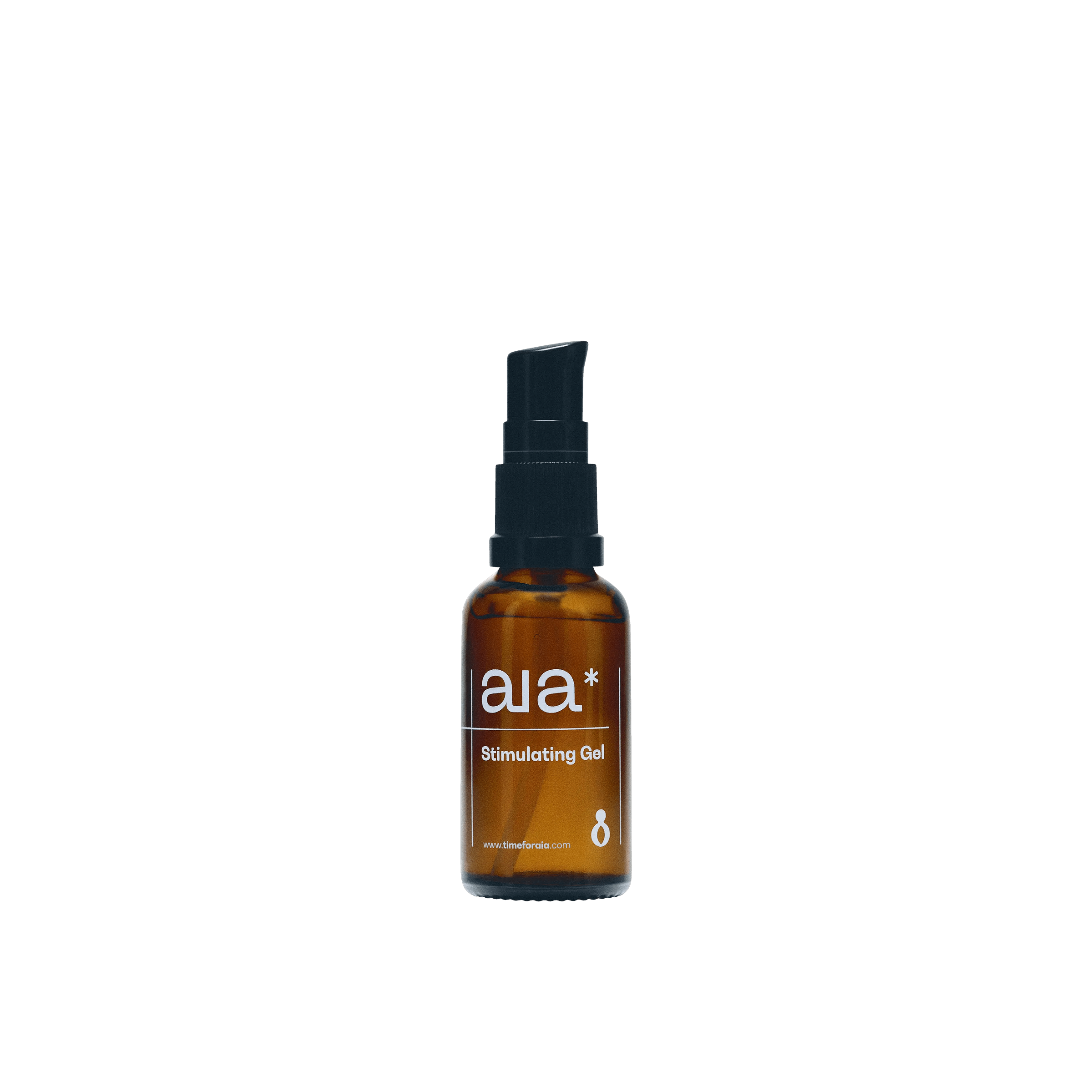 Aia* Stimulating Gel, 15ml and 30ml bottles with packaging