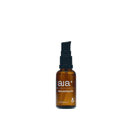 Aia* Stimulating Gel, 15ml and 30ml bottles with packaging