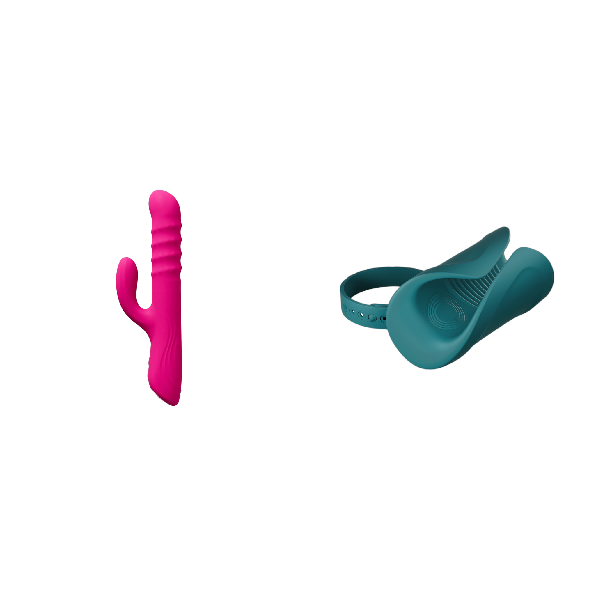 Lovense Velvo and Lovense Gush 2 side by side