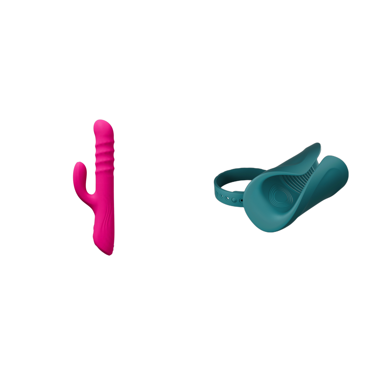 Lovense Velvo and Lovense Gush 2 side by side