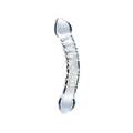 Clarity Celestial Bliss glass dildo, transparent background