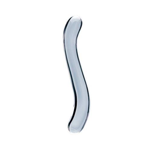 Clarity Celestial Curve glass dildo, transparent background