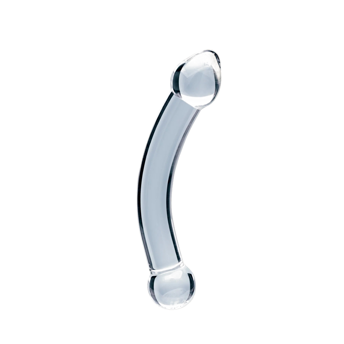 Clarity Celestial Purity glass dildo, transparent background
