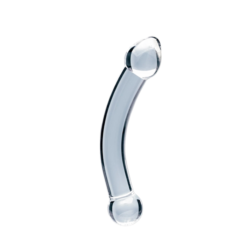 Clarity Celestial Purity glass dildo, transparent background