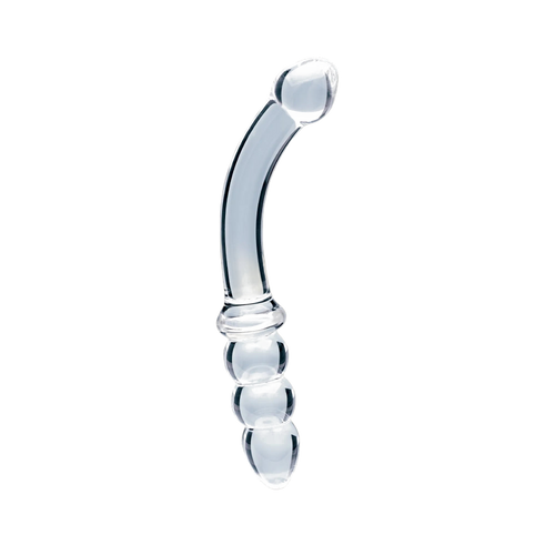 Clarity Celestial Zenith glass dildo, transparent background