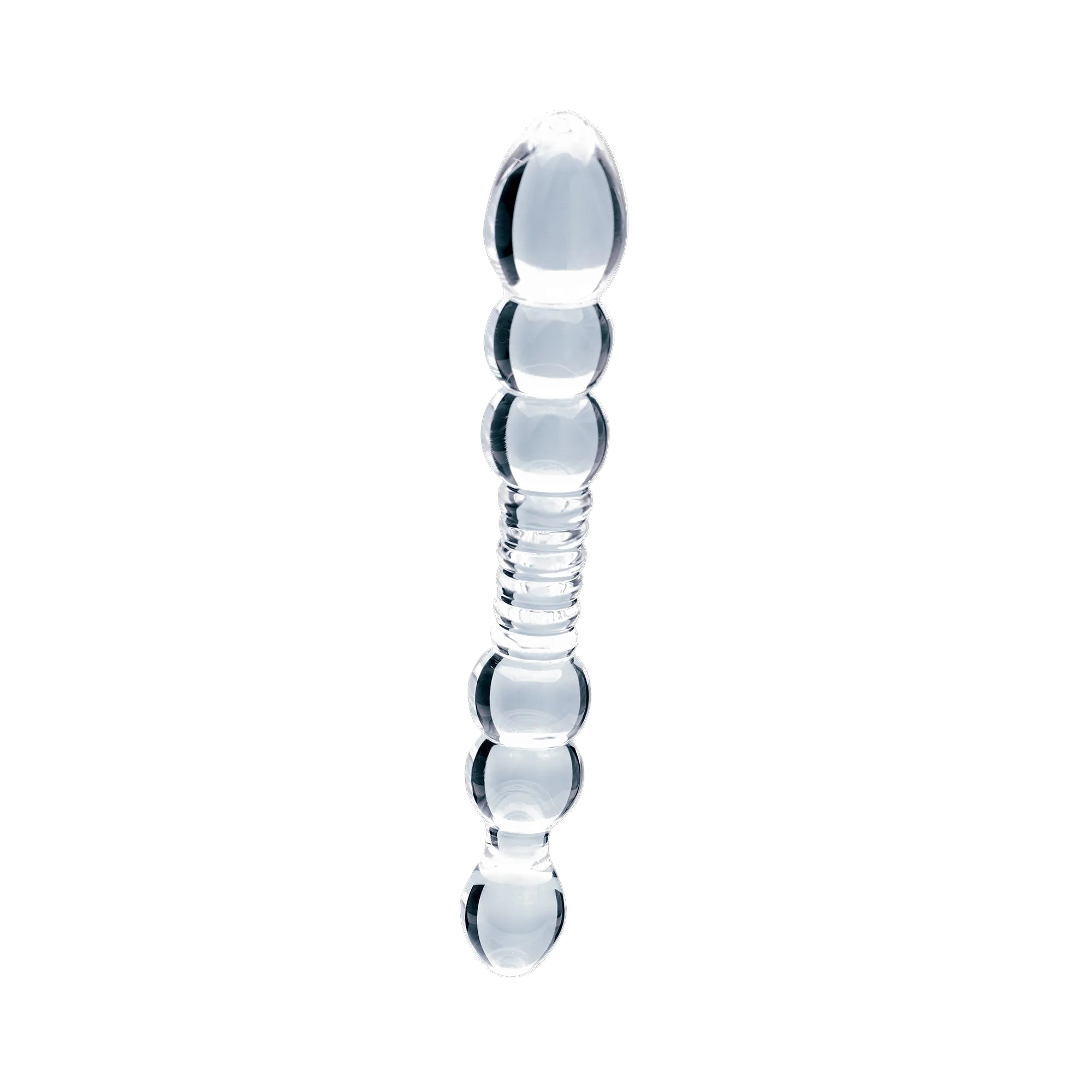 Clarity Elysian Serenade glass dildo, transparent background