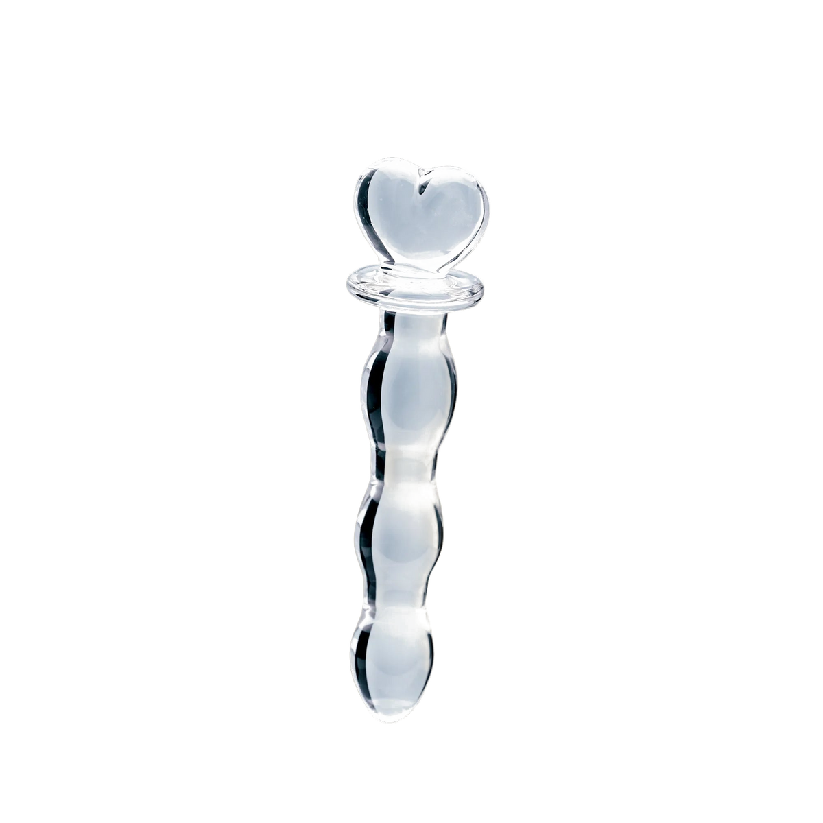 Clarity Hera's Cascade glass dildo, transparent background