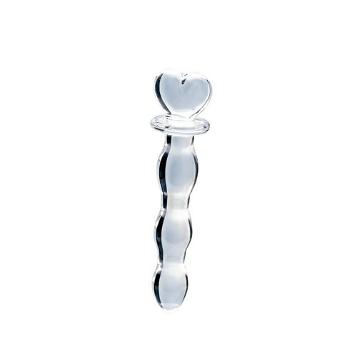 Clarity Hera's Cascade glass dildo, transparent background