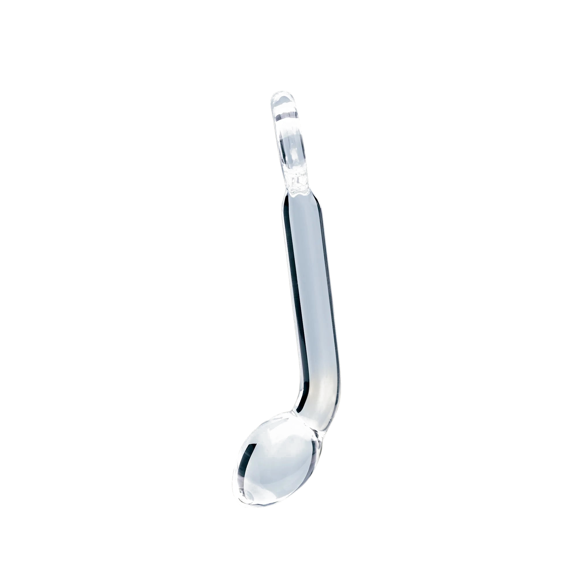 Clarity Hera's Halo glass dildo, transparent background