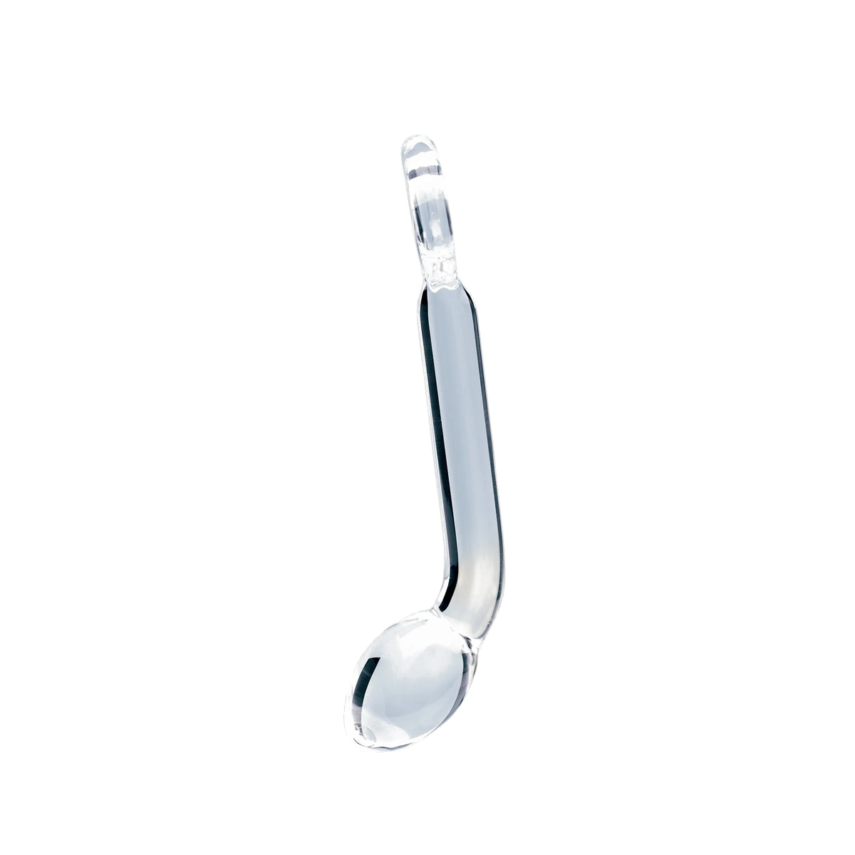 Clarity Hera's Halo glass dildo, transparent background