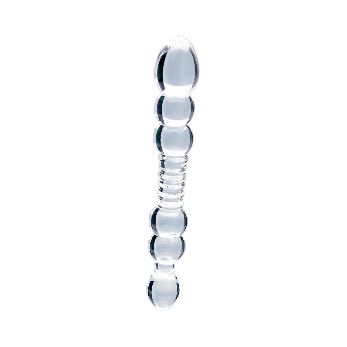 Clarity Seraphic Serenade glass dildo, transparent background