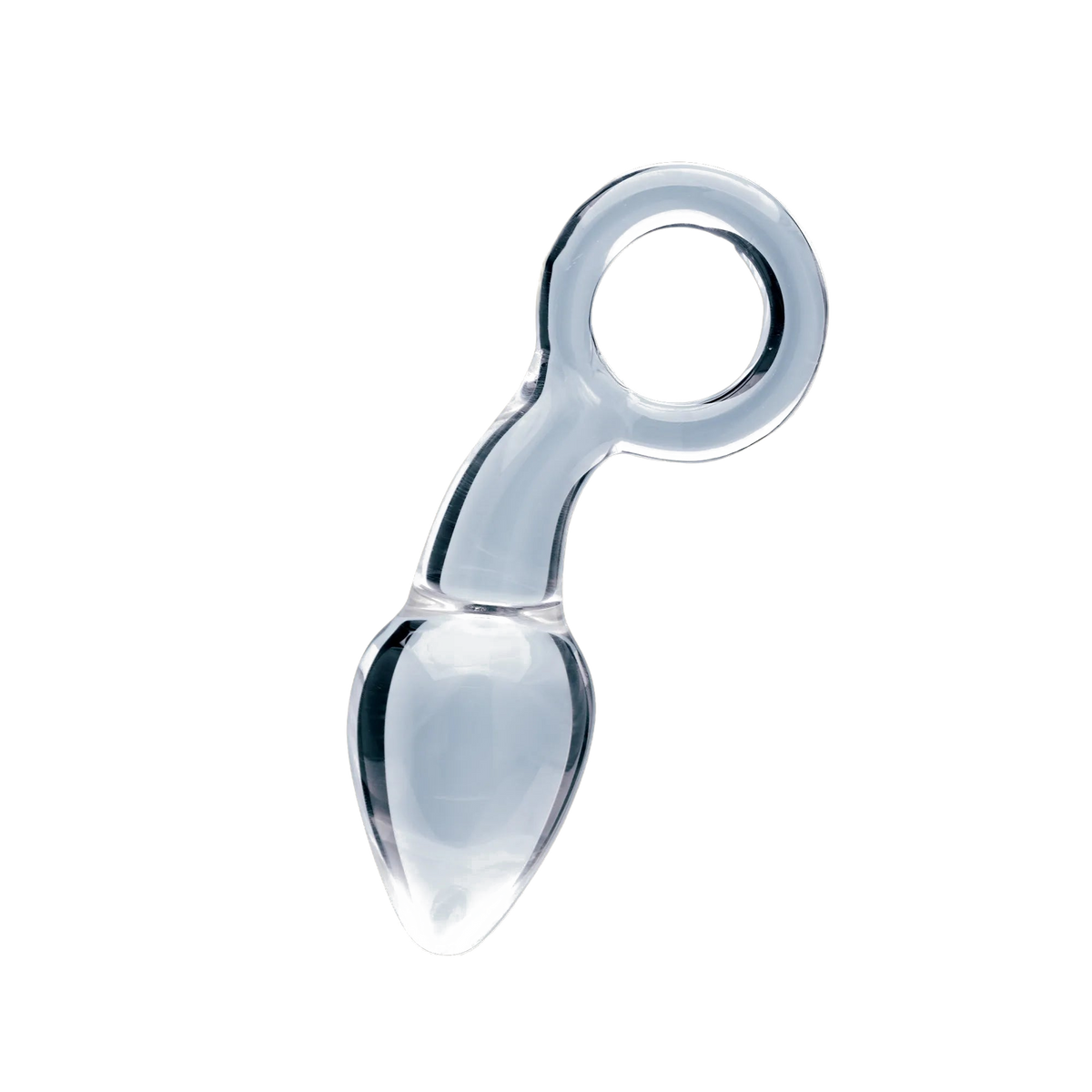 Clarity Utopian Delight glass dildo, transparent background