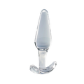 Clarity Utopian Floret glass dildo, transparent background