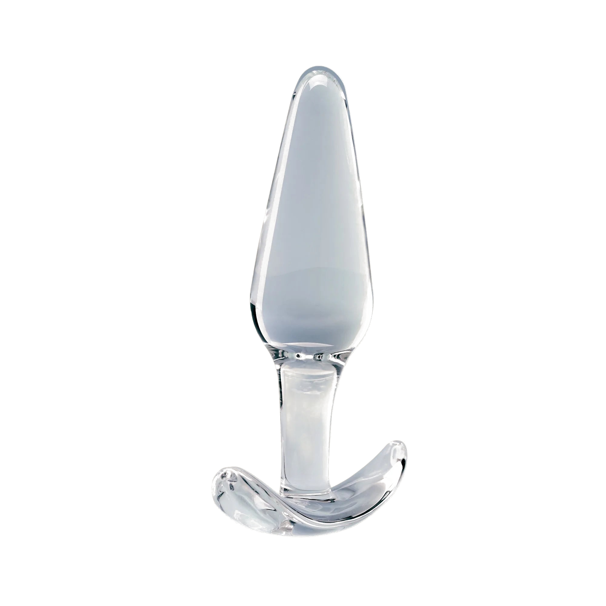 Clarity Utopian Floret glass dildo, transparent background