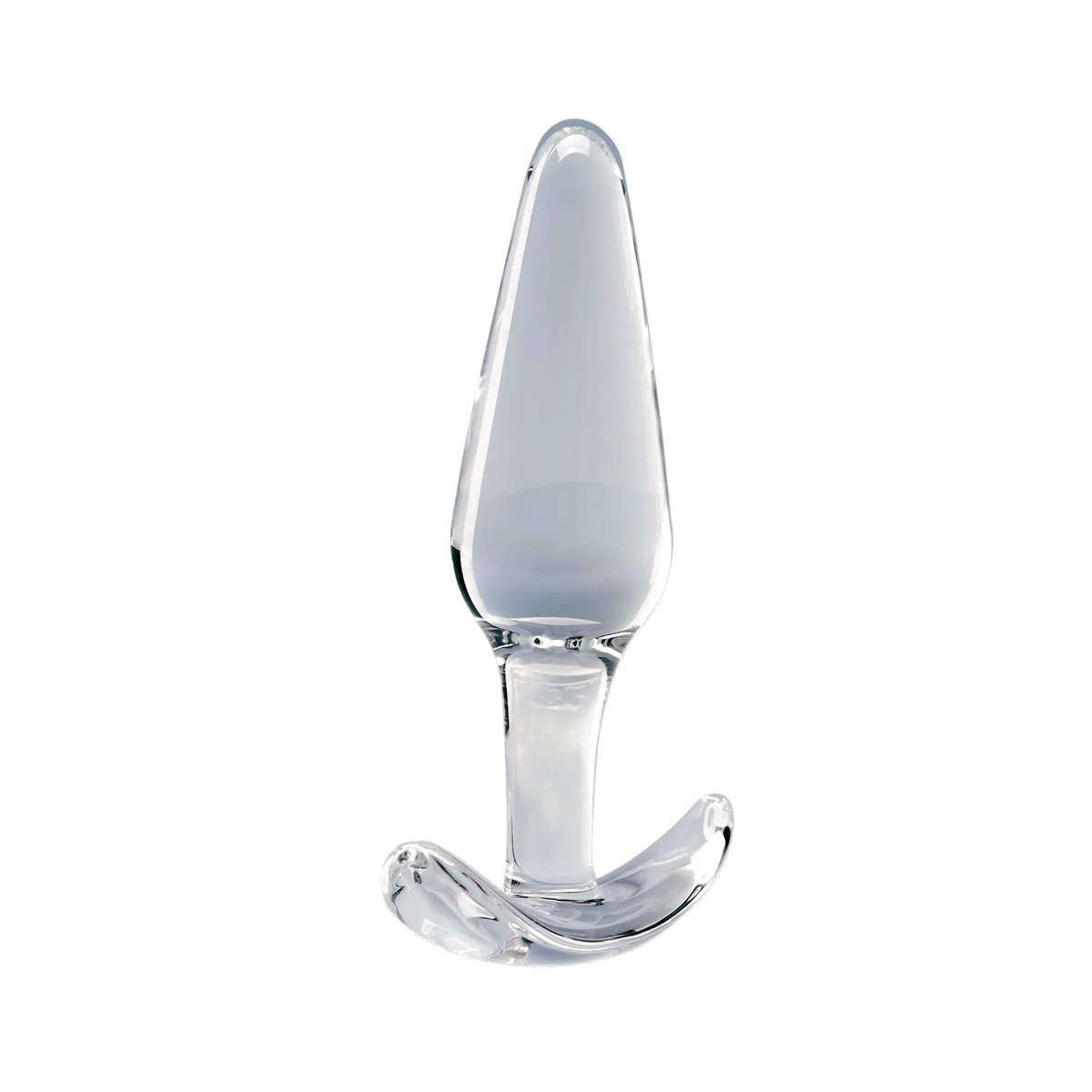 Clarity Utopian Floret glass dildo, transparent background