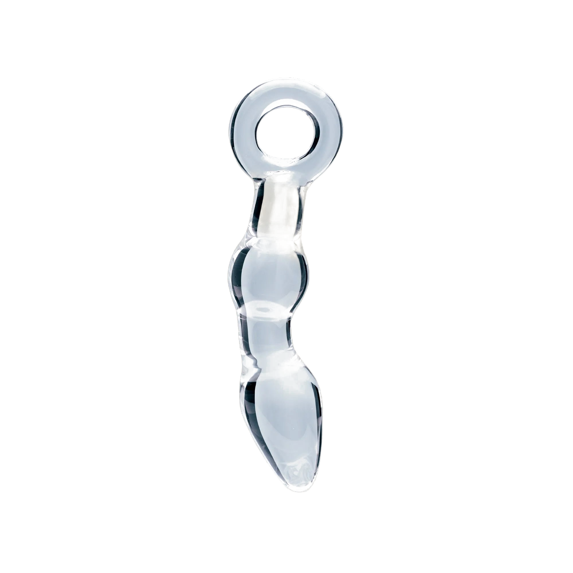 Clarity Utopian Mystique glass dildo, transparent background