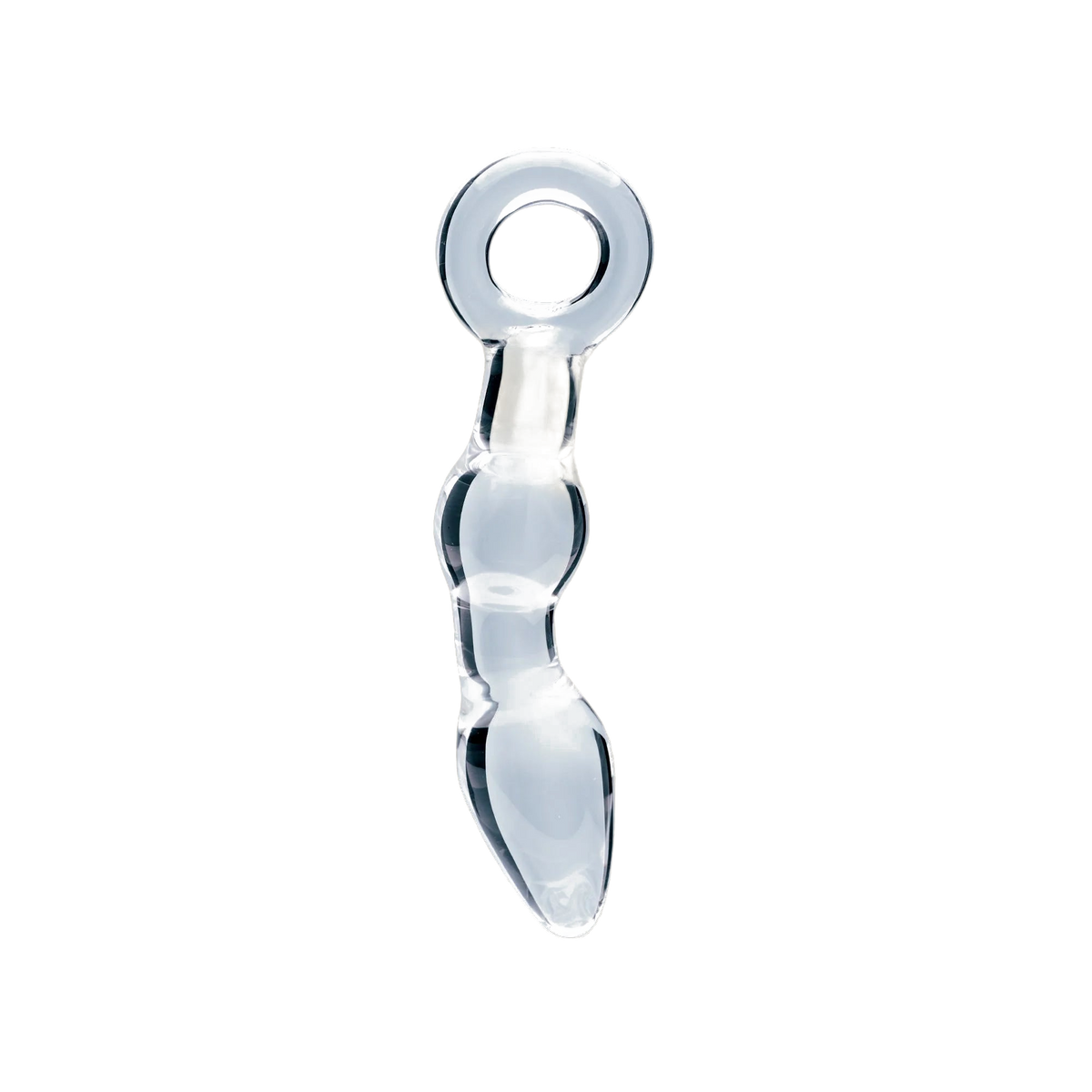 Clarity Utopian Mystique glass dildo, transparent background
