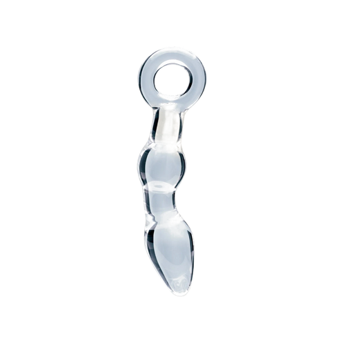 Clarity Utopian Mystique glass dildo, transparent background