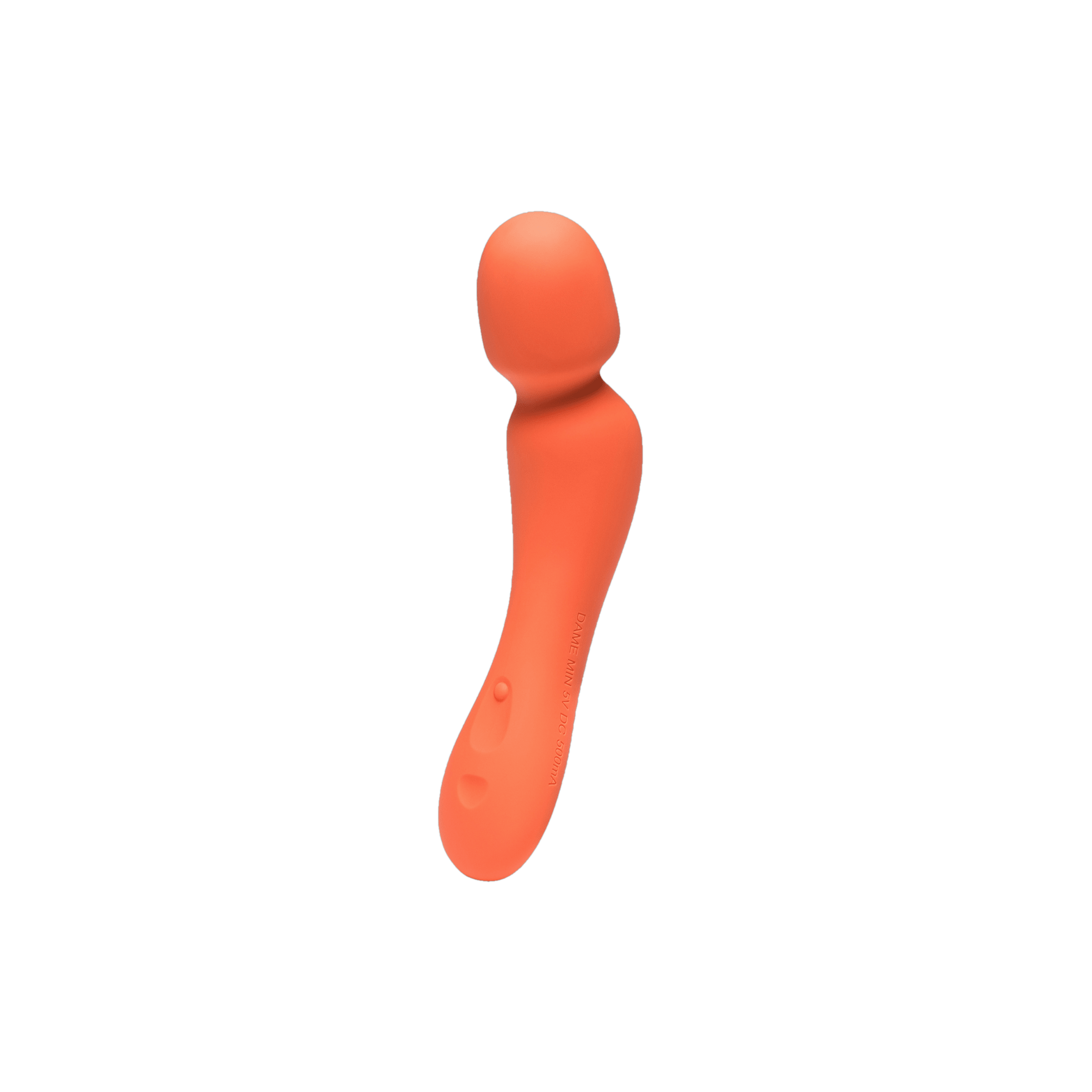 Dame Min Mini Wand Vibrator - Papaya (transparent)